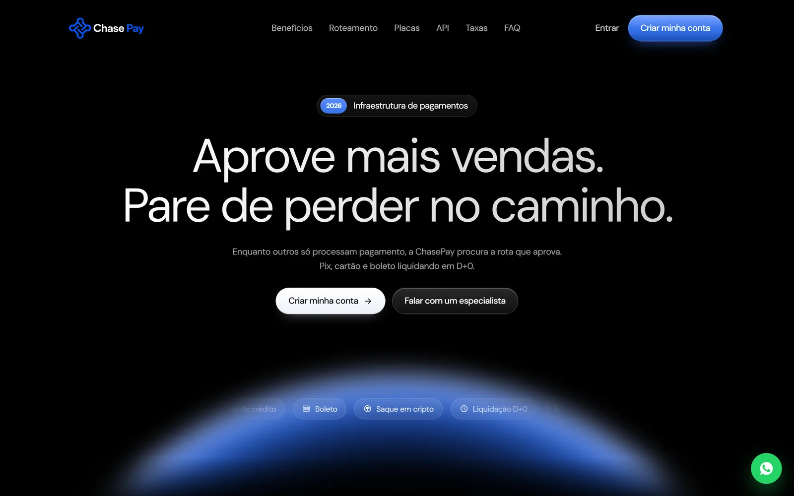 Pantalla de ChasePay