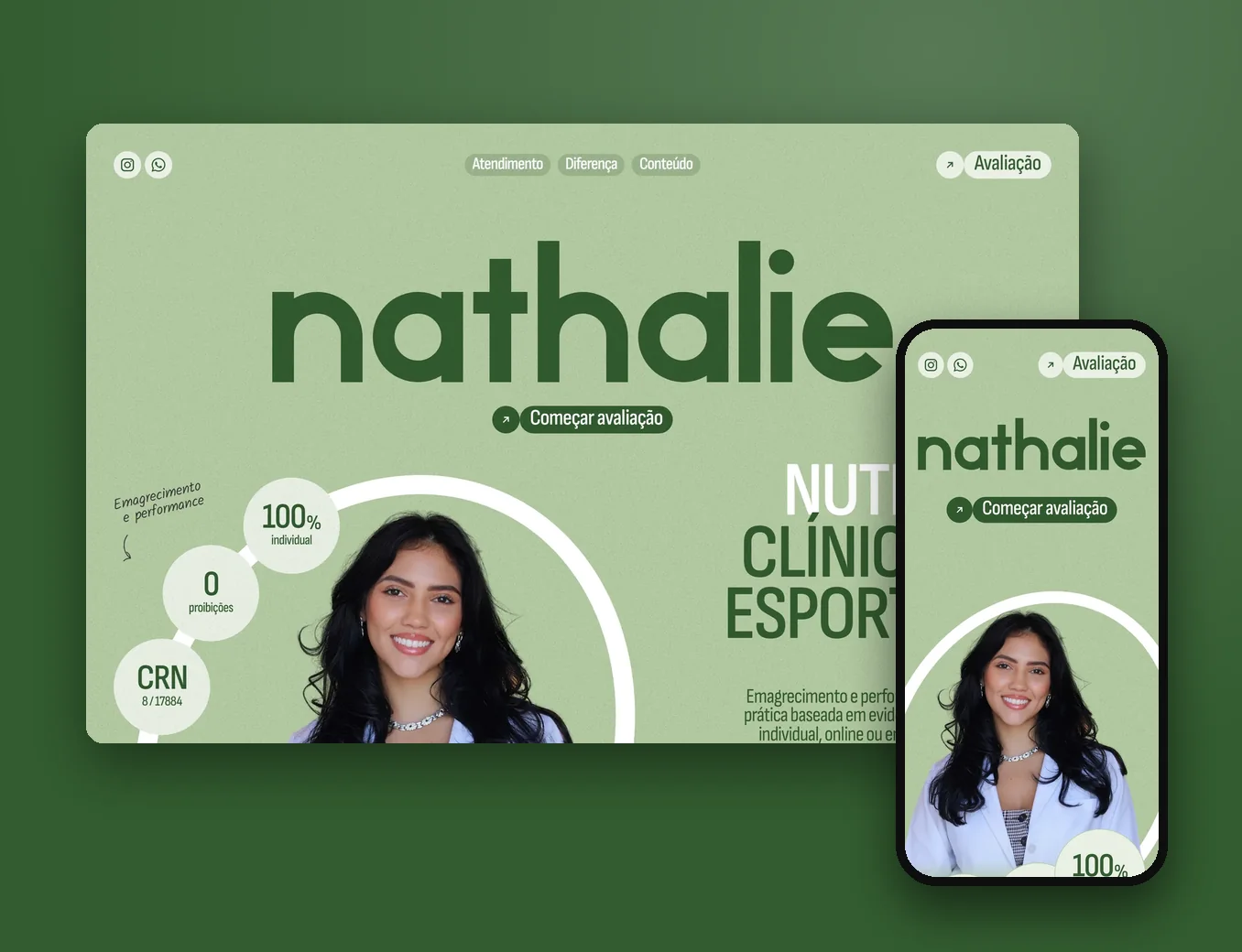Nathalie Sales: Nutricionista de adelgazamiento y rendimiento, online y en Maringá