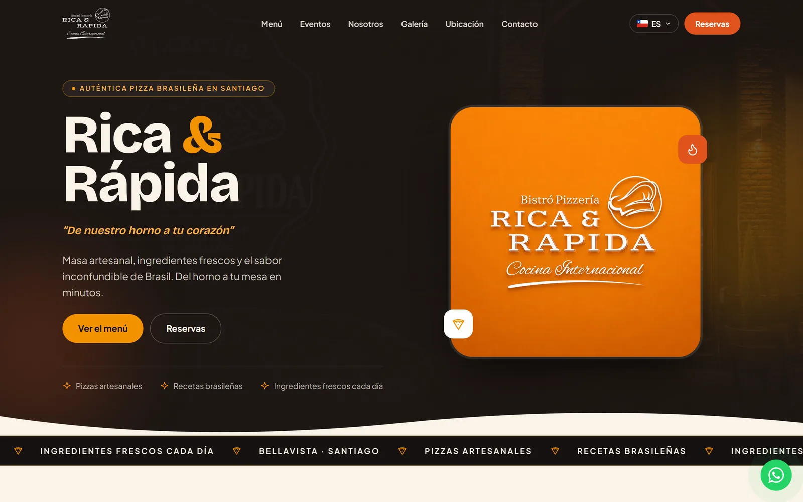 Pantalla de Rica & Rápida